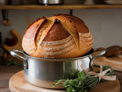 Comment obtenir une croûte parfaite sur un pain maison en cocotte sans pétrissage ni ajout de vapeur
