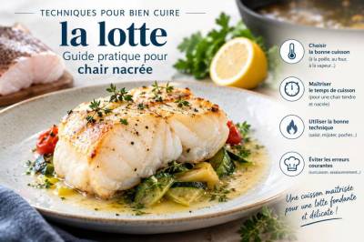 Techniques pour bien cuire la lotte : guide pratique pour chair nacrée