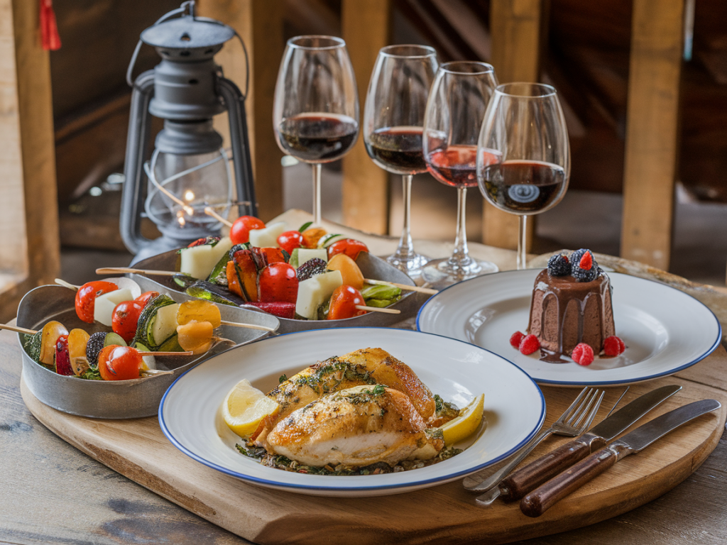 Comment préparer un menu de fête en 3 services pour six personnes en cuisinant à l'avance et en limitant la vaisselle