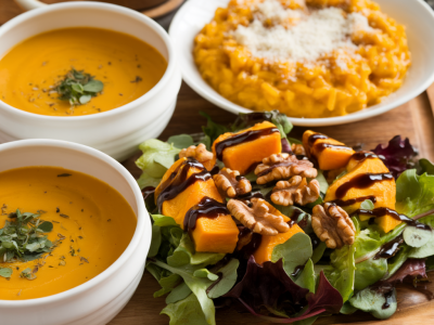 Comment préparer un menu de fête végétarien 3 services autour de la butternut en 90 minutes