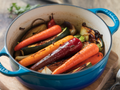 Quelle technique simple utiliser avec une cocotte Staub pour des légumes rôtis caramélisés sans surveiller