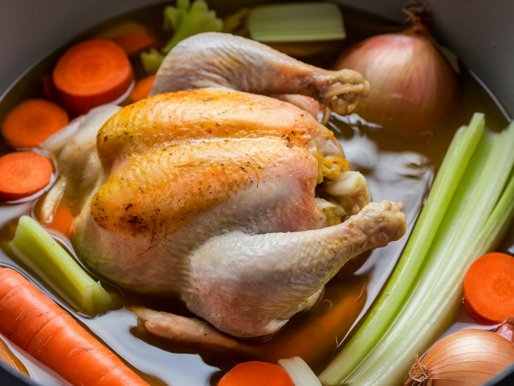 Comment réaliser un bouillon maison riche en goût avec des épluchures et carcasses